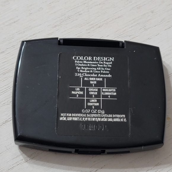 Lancome Color Design Palette #110 Chocolat Amande Nuetral Eye Shadow - Picture 4 of 6